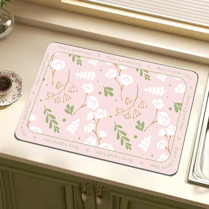Inspirational Floral Floor Mat Kalsten