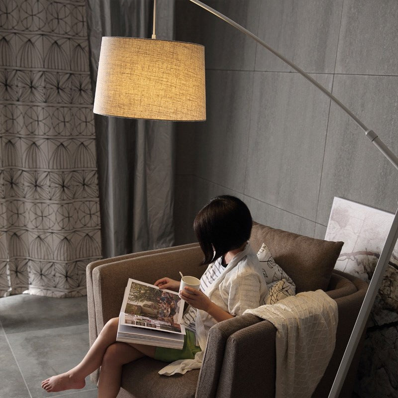 Arc Floor Lamp with Adjustable Shade