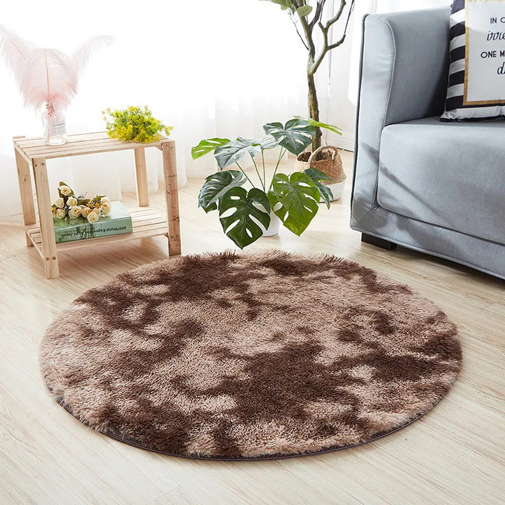 Plush Circular Area Rug Kalsten
