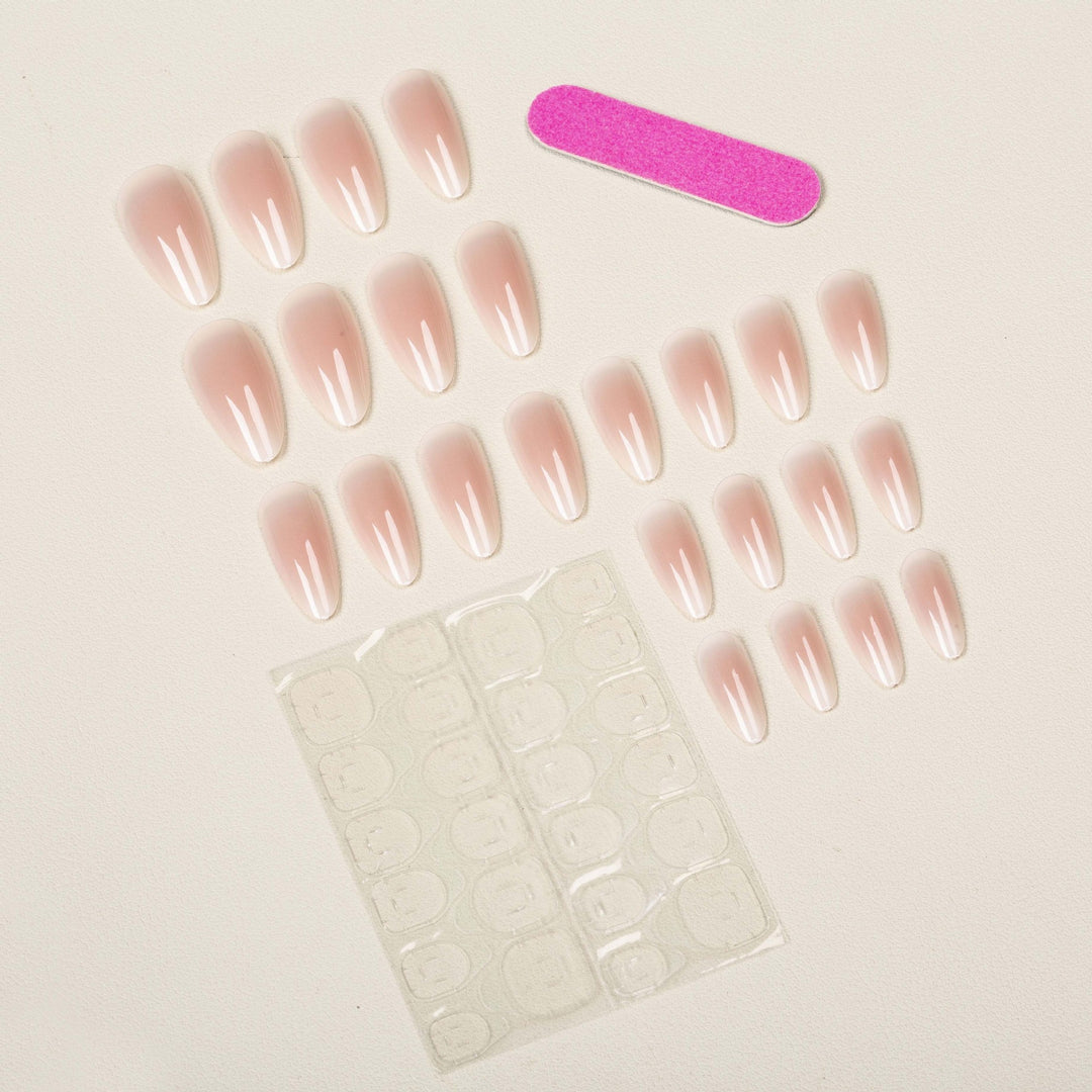 Elegant Press-On Almond Shaped Nail Set