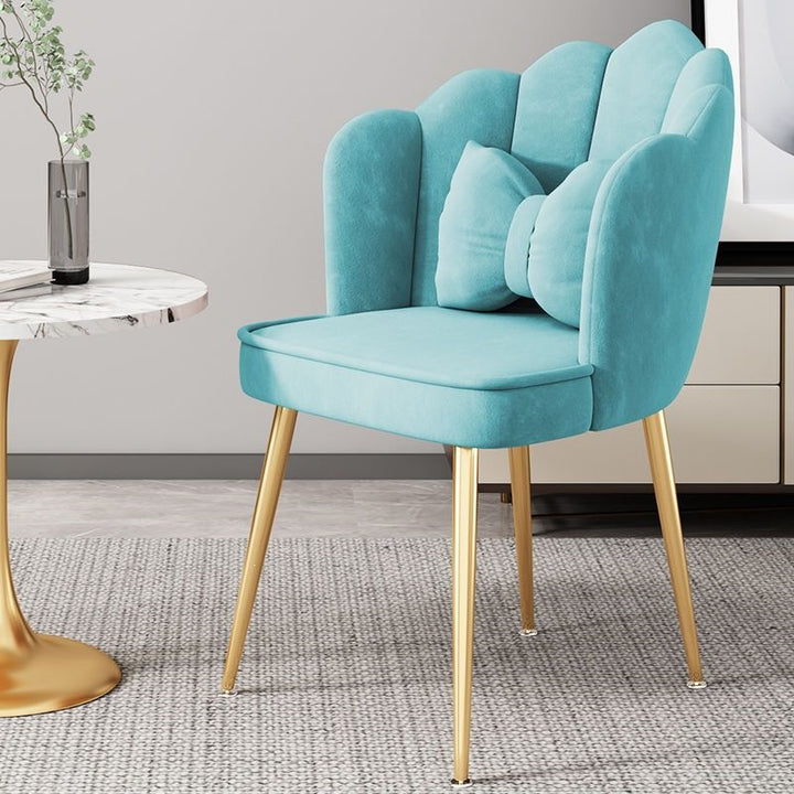 Modern Accent Chair with Gold Legs Kalsten