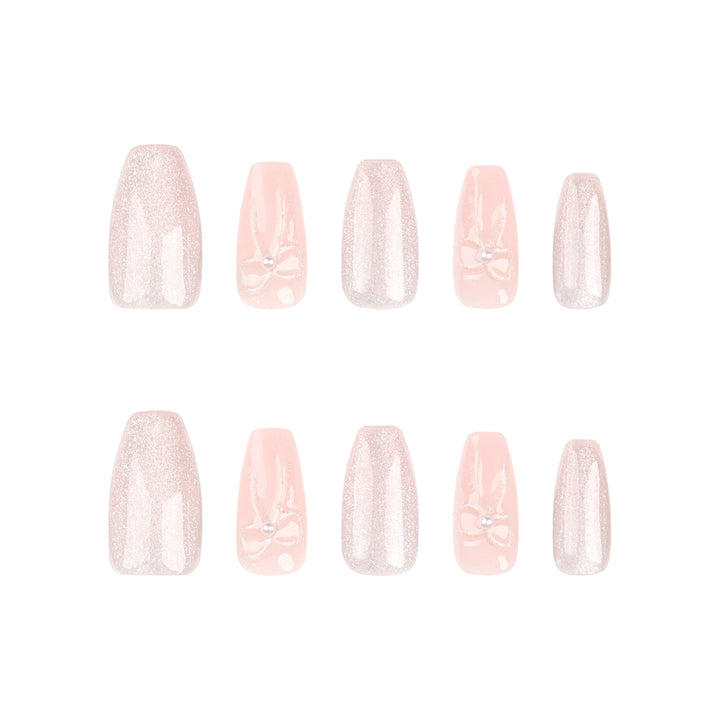 Artistic acrylic nails with glittering ombre design Kalsten
