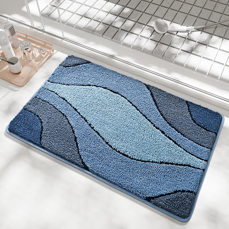 Soft Textured Wave Pattern Bath Mat Kalsten
