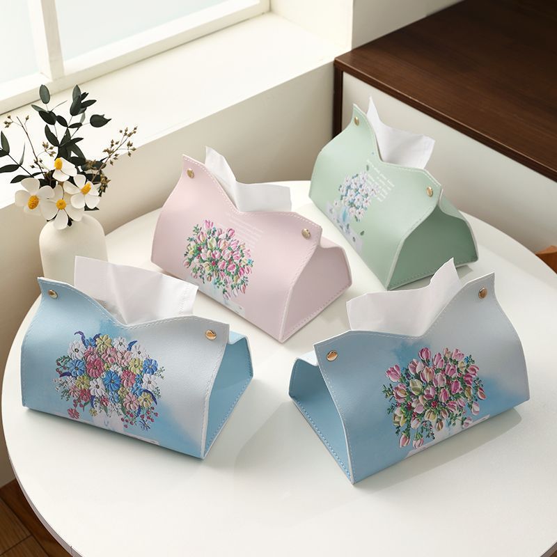 Decorative Floral Design Tissue Box Cover Kalsten