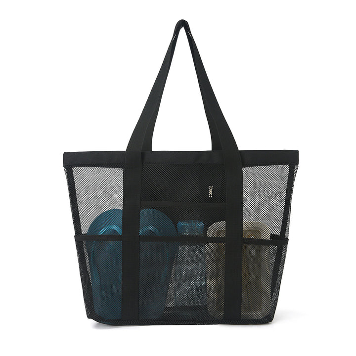 Spacious leisure beach bag made of mesh fabric Kalsten