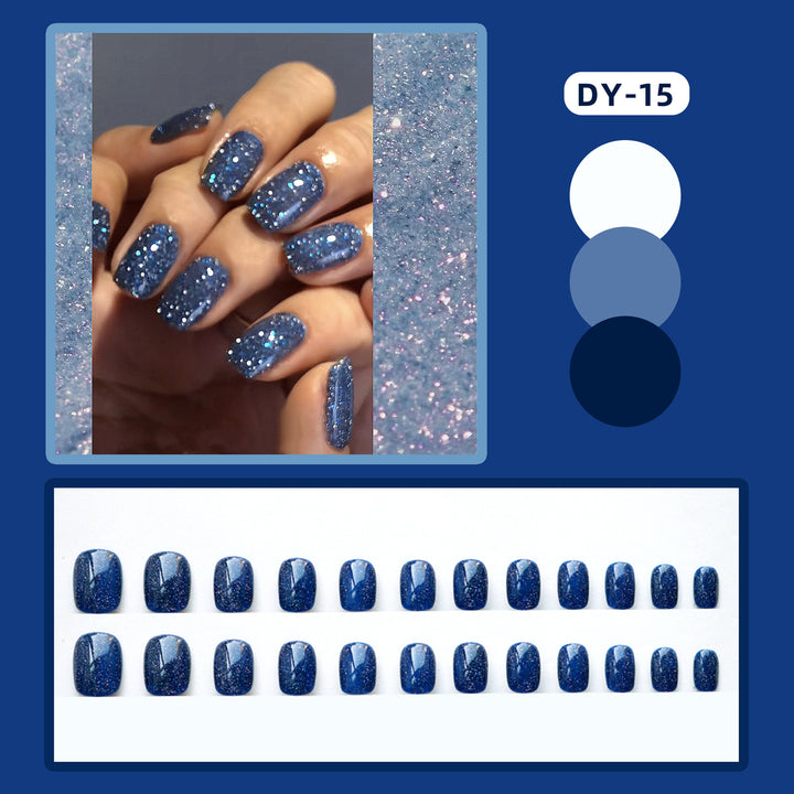 Glittering Full-Coverage Press-On Nails Kalsten