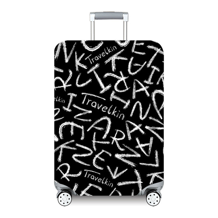 Unisex hard-shell travel suitcase with artistic landscape design Kalsten