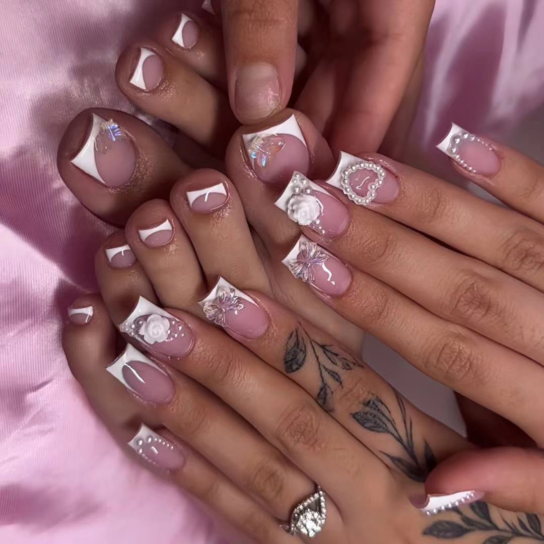 Elegant Decorative Press-On Nail Extensions Kalsten