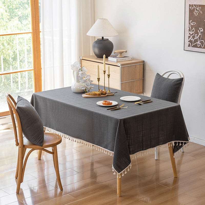 Elegant Textured Tablecloth