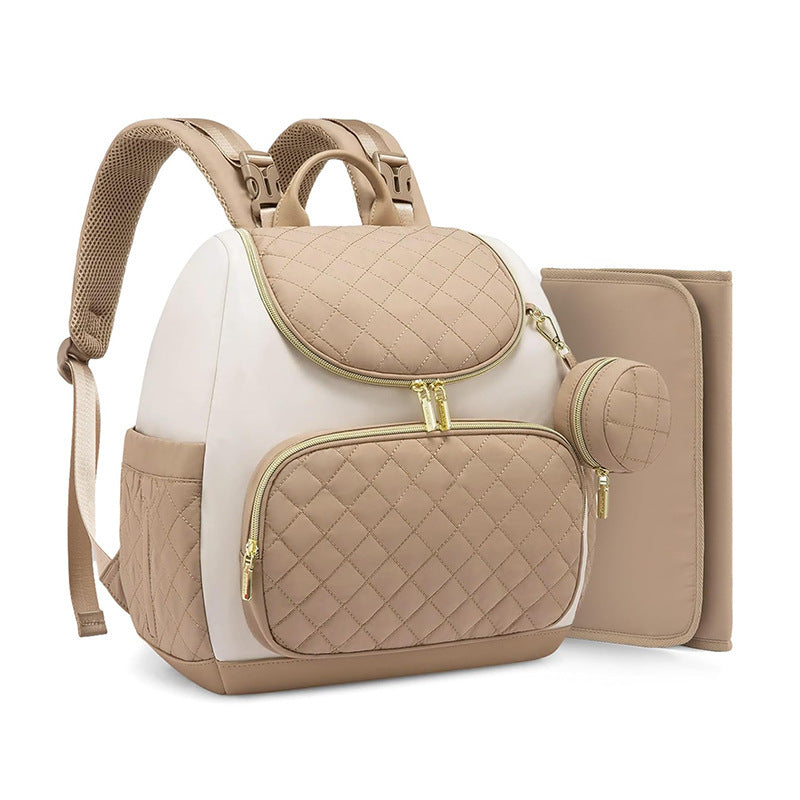 Fashionable backpack with insulating interior and multiple zipper pockets Kalsten