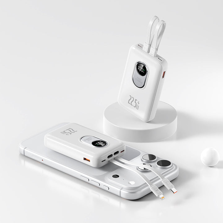 Power bank with fast charging function and integrated cable system Kalsten