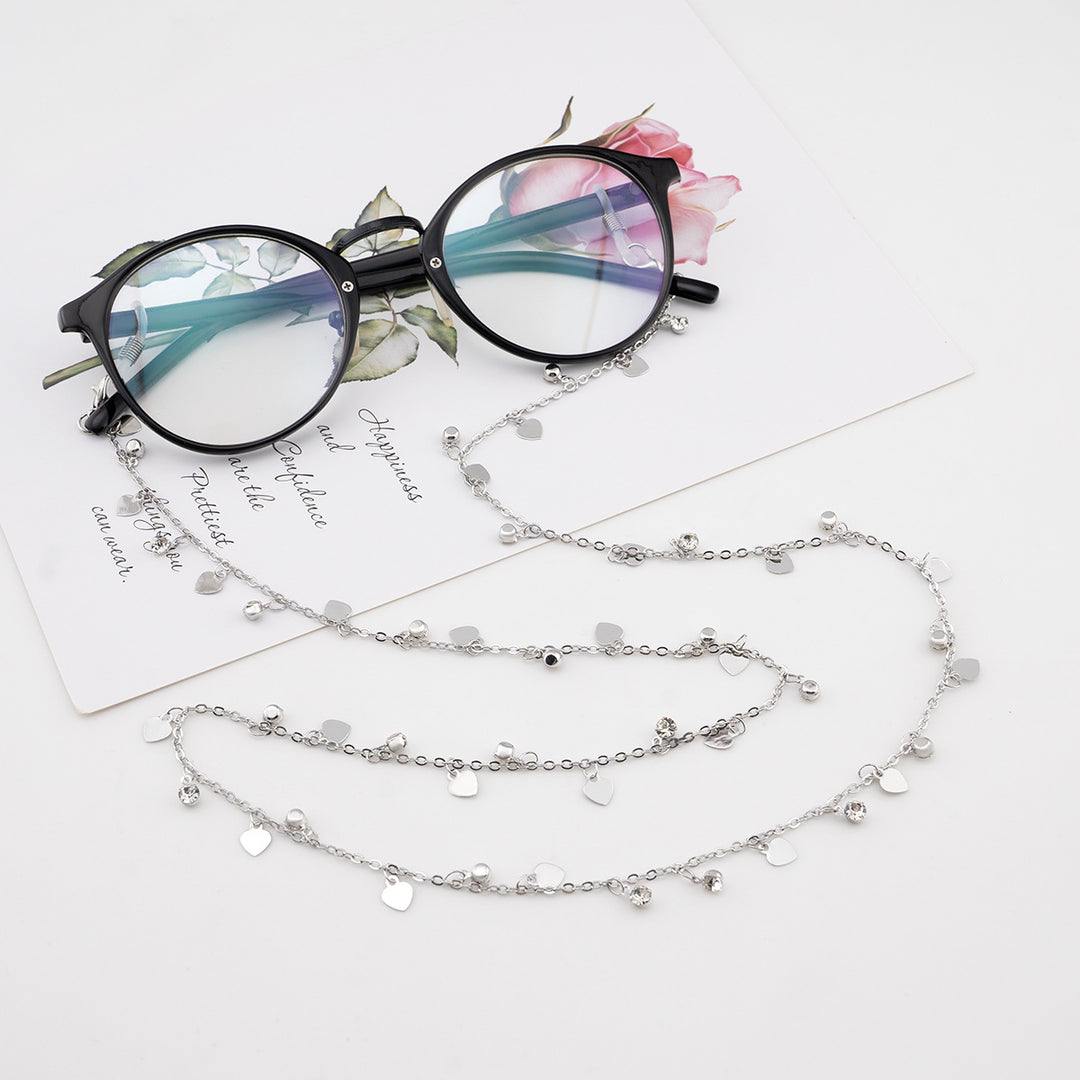 Decorative Heart-Shaped Eyewear Chain Kalsten