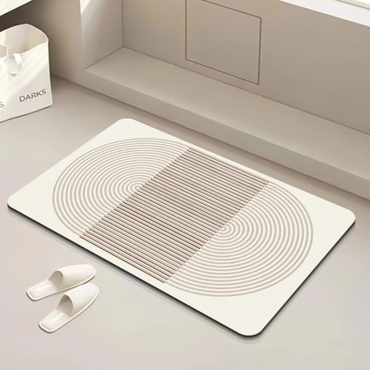 Modern Geometric Bath Mat Kalsten