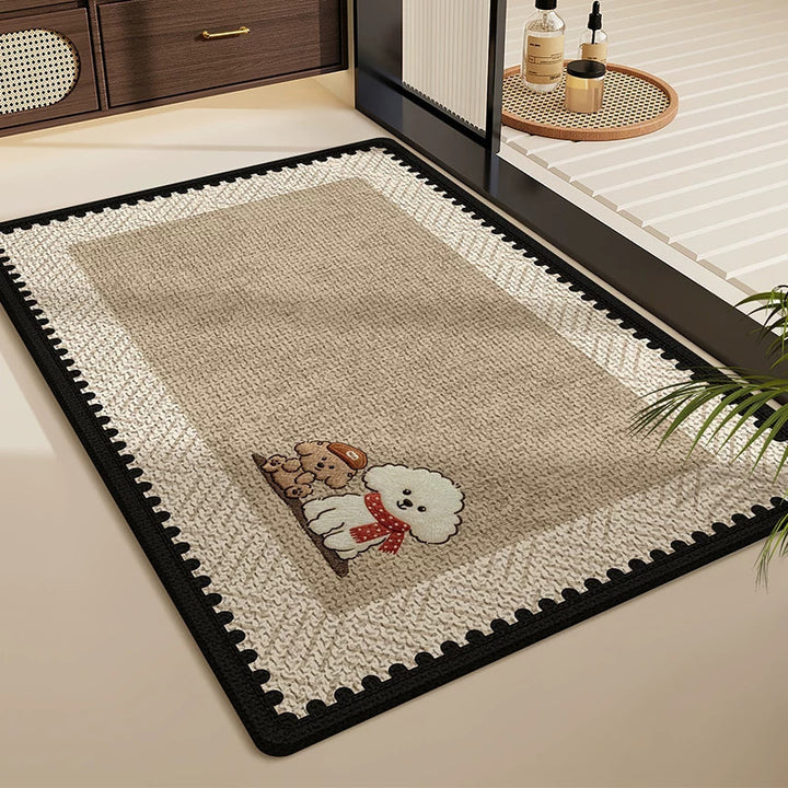 Playful Cartoon Pet Area Rug Kalsten