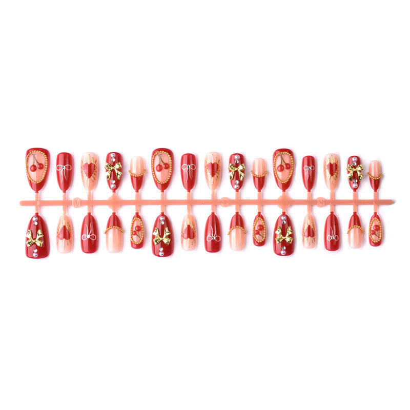 Artificial nails in romantic heart design Kalsten