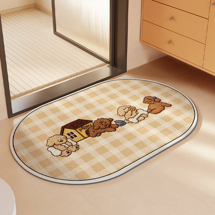 Decorative Bathroom Mat Kalsten