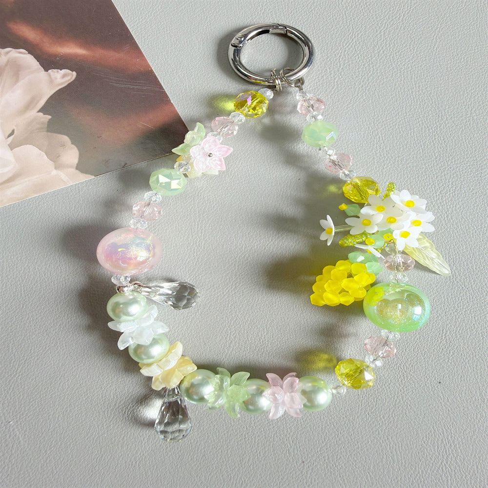 Floral Acrylic Charm Keychain Kalsten