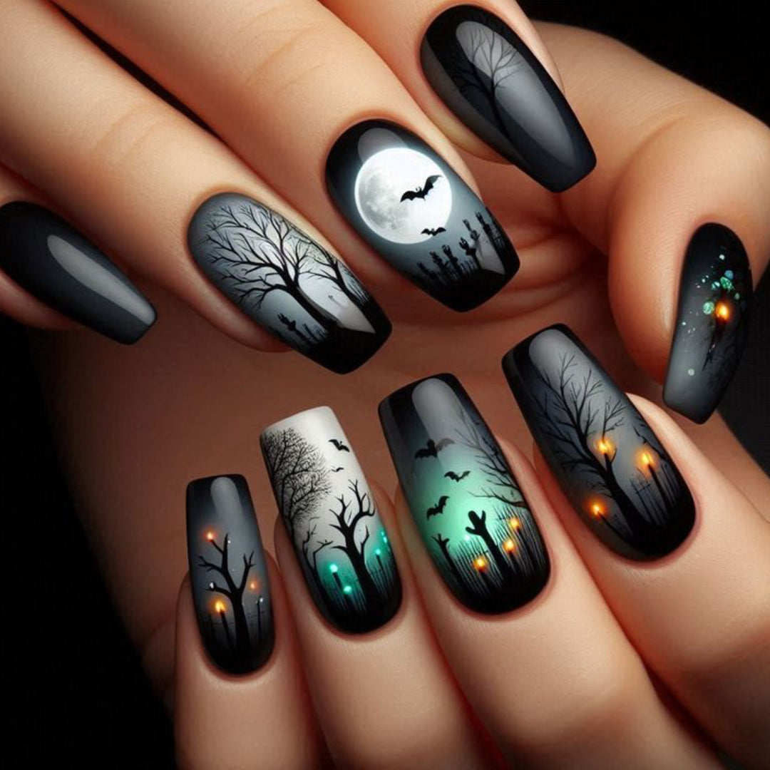 Gothic Horror-Themed Nail Art Extensions Kalsten