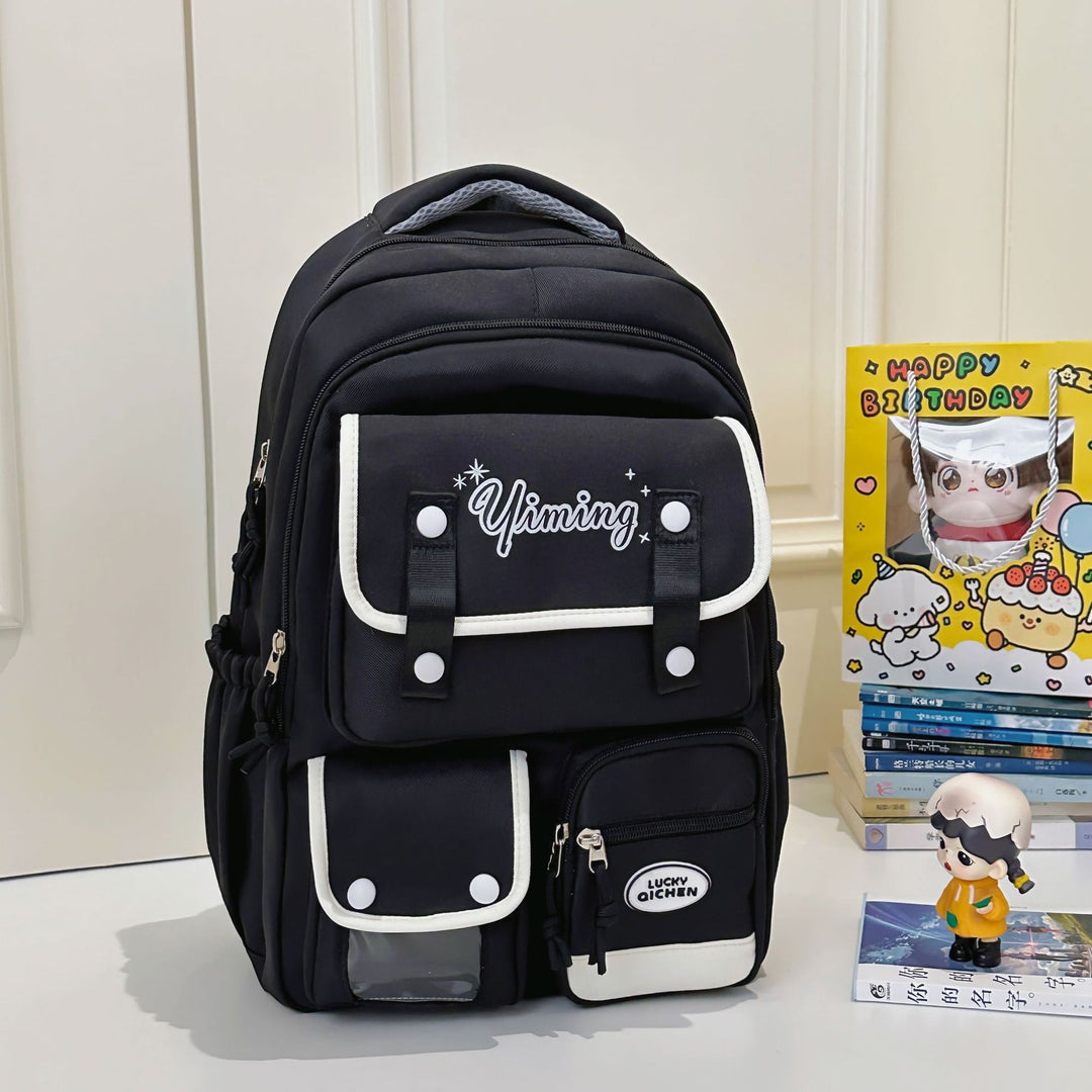 Multi-Compartment Graphic Design Backpack