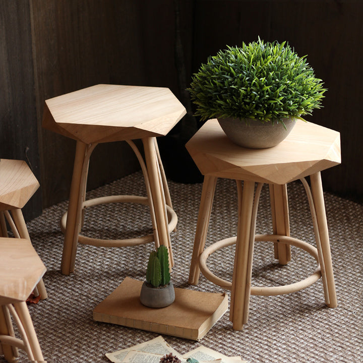 Modern stool made of high-quality Kalsten wood