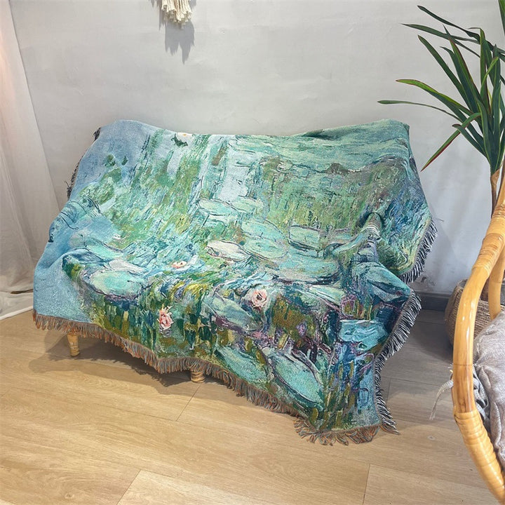 Artistic Floral Tapestry Blanket