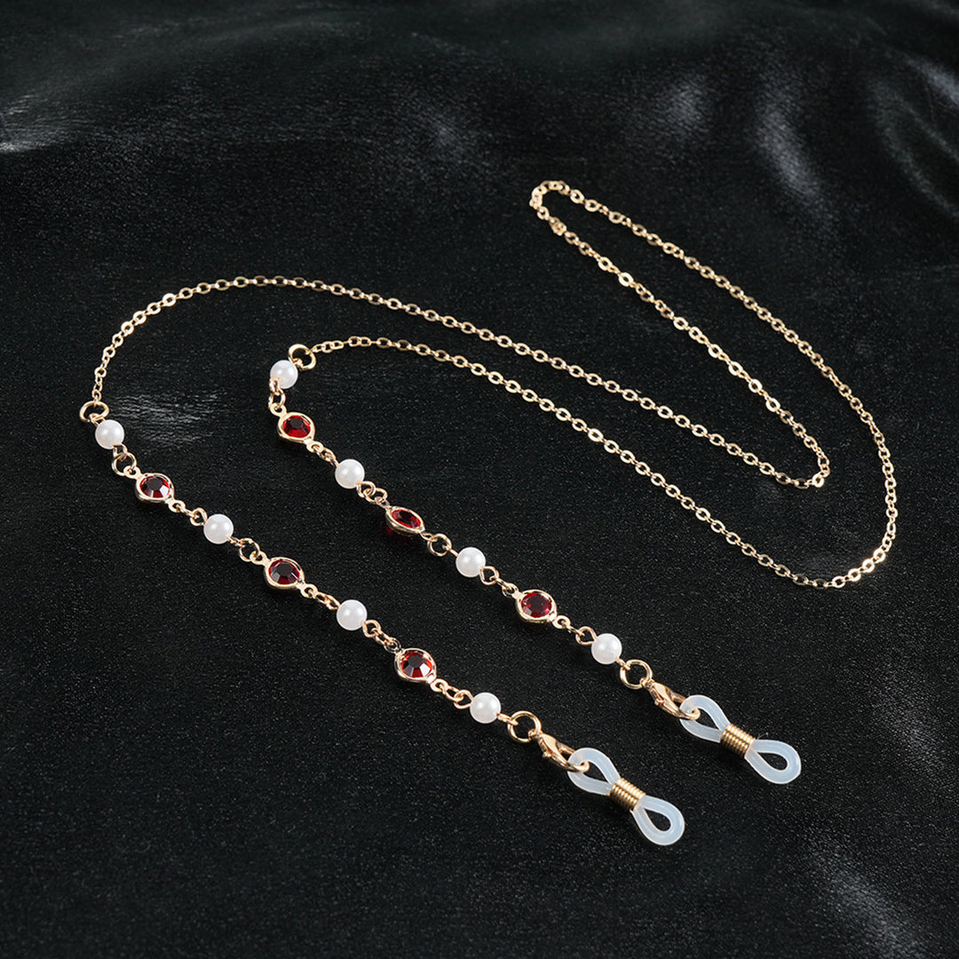 Elegant Gemstone Eyewear Chain Kalsten
