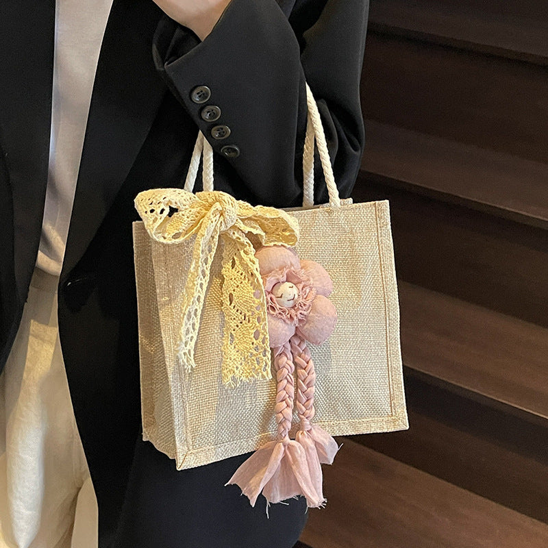 Artisan Floral Accent Handbag