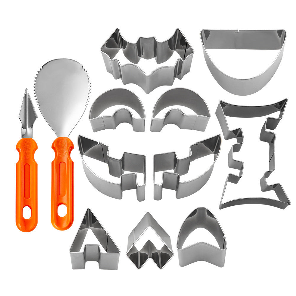 Stainless Steel Fruit and Vegetable Cutter Set with Professional Garnishing Knives