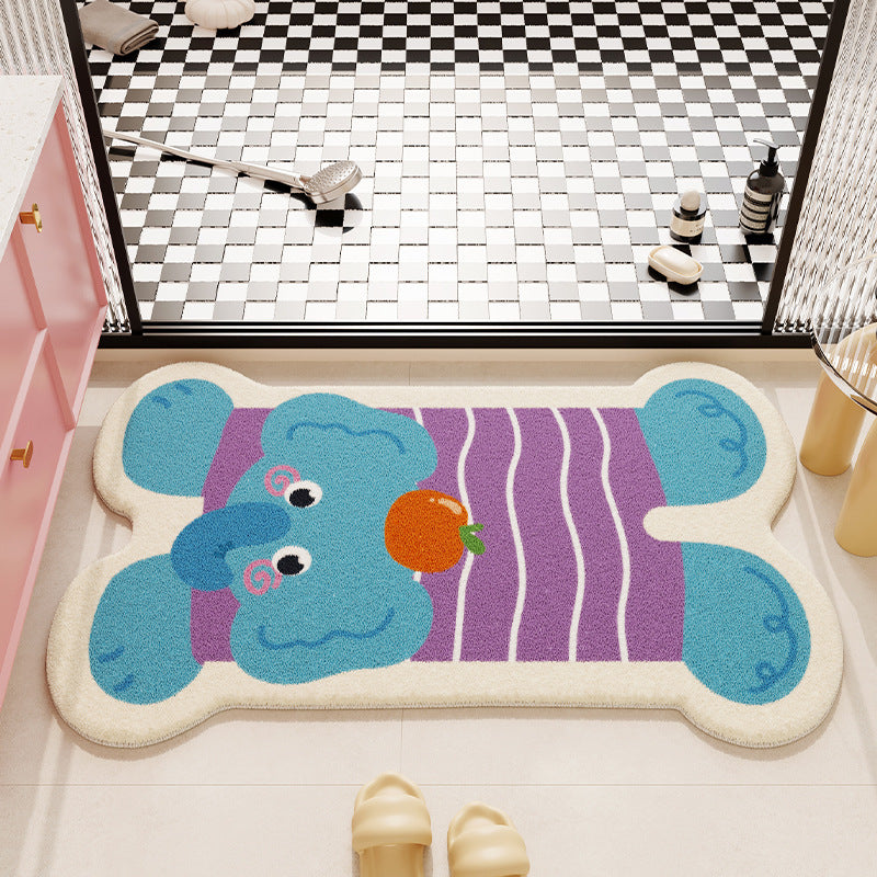Cute Cartoon Cat Shaped Bath Mat