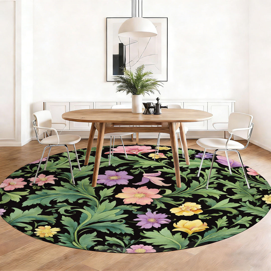 Floral Pattern Area Rug