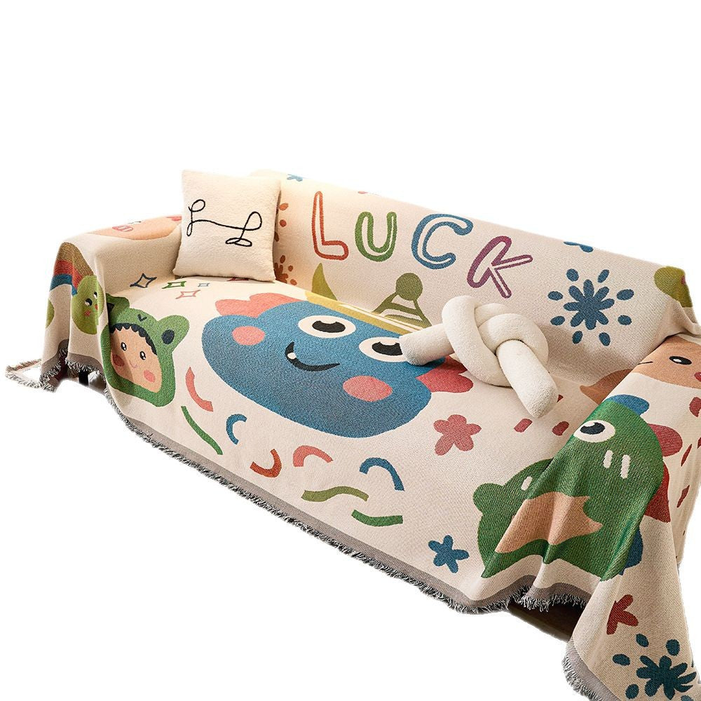Fun Cartoon-Themed Throw Blanket