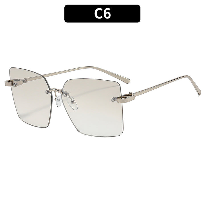 Geometric Aviator Sunglasses