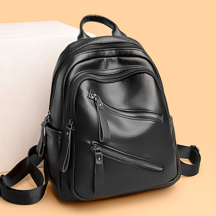 Fashionable Leather Backpack Kalsten