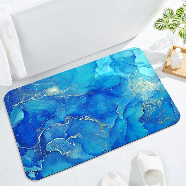 Elegant Abstract Art Bath Mat