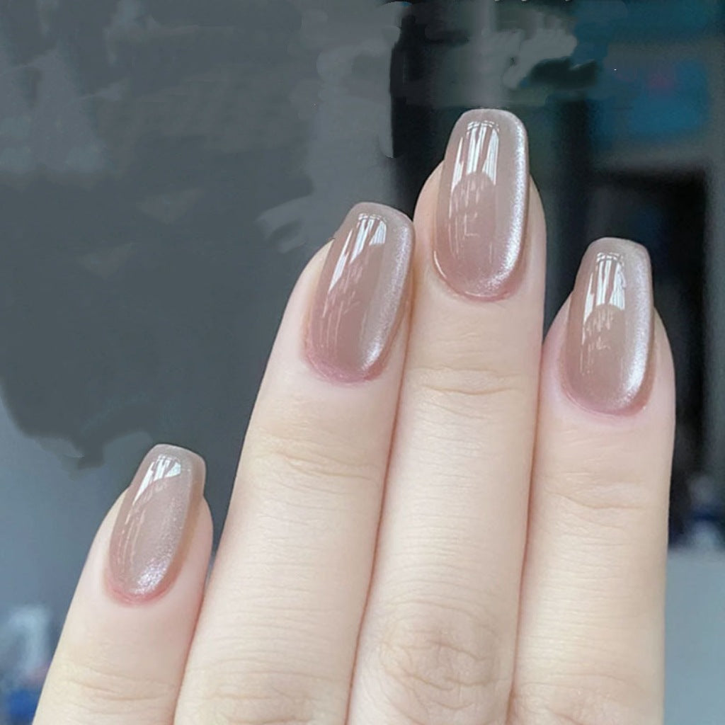 Glossy Neutral Press-On Nail Set Kalsten