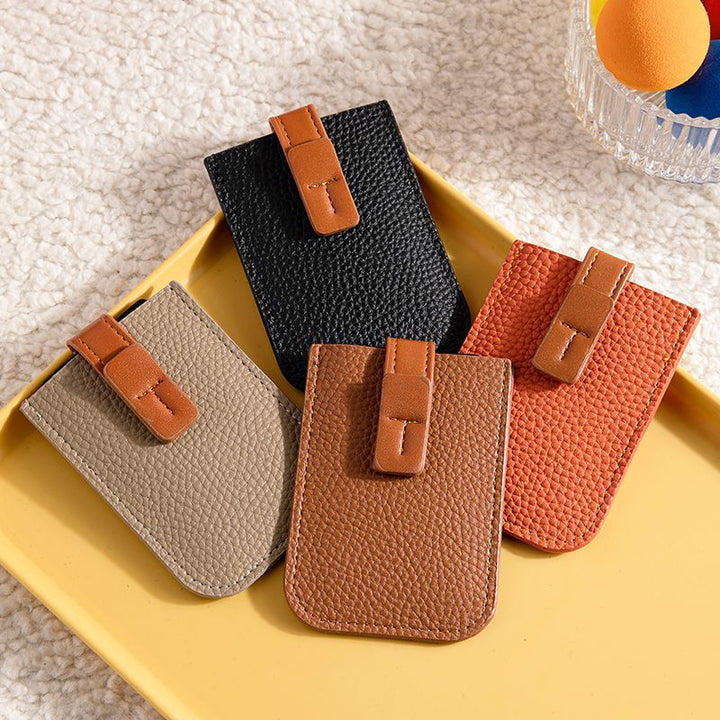 Textured Leather Card Holder
