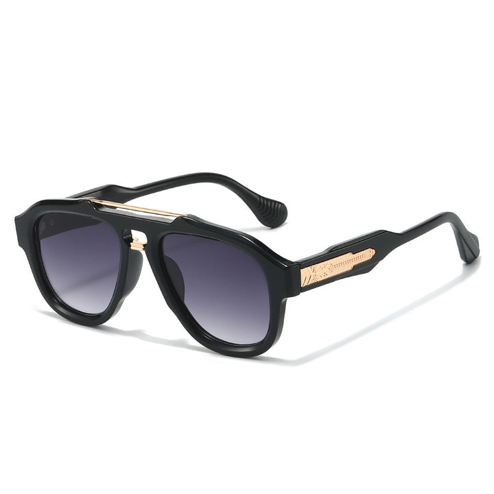 Fashion-Forward Semi-Transparent Shield Sunglasses Kalsten