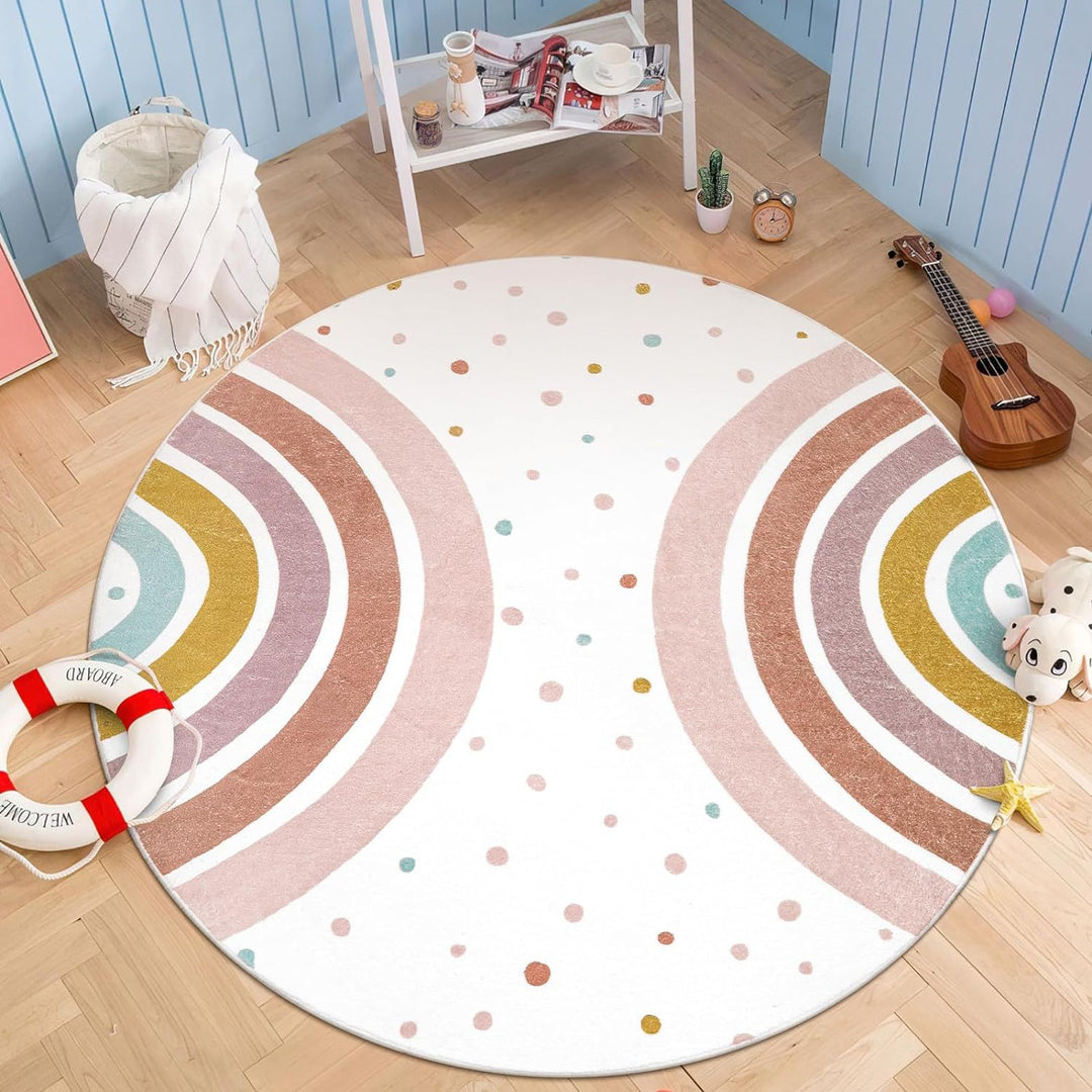 Colorful Handprint Rug