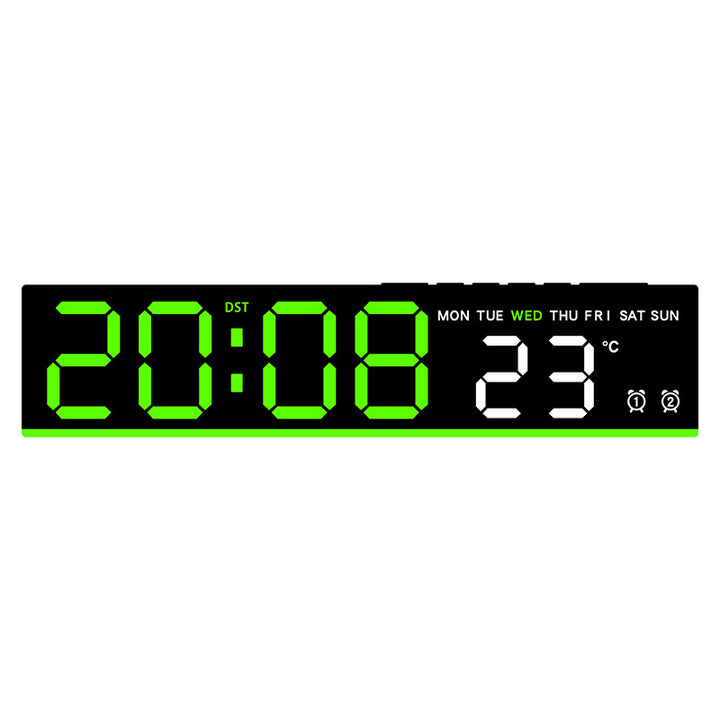 Digital clock with large LED display and temperature display Kalsten