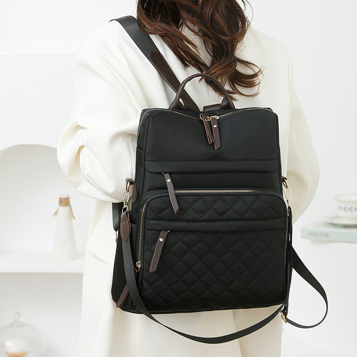Quilted Multi-Compartment Backpack Kalsten