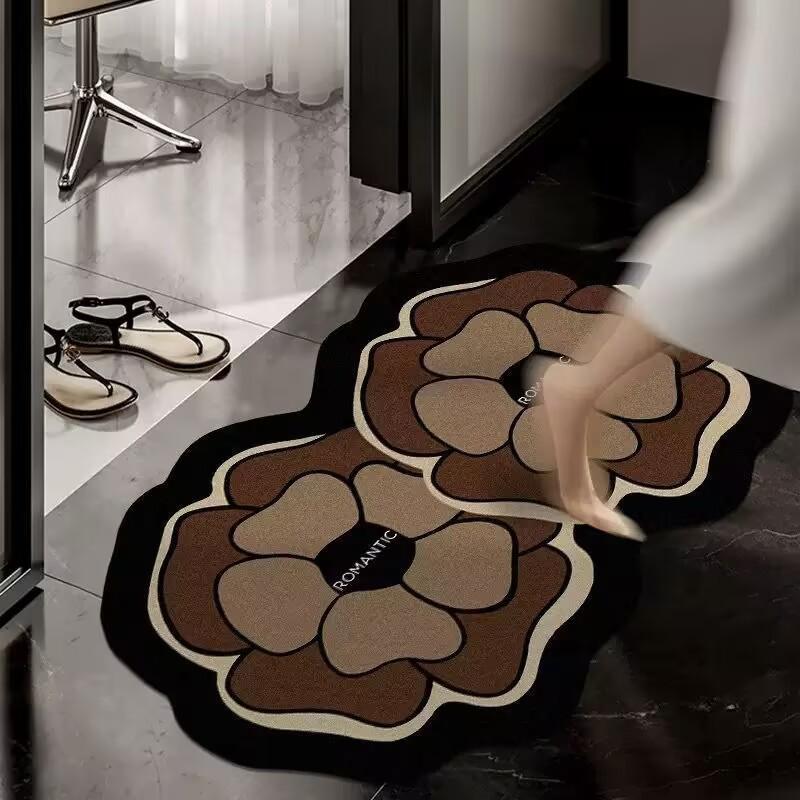 Floral Shaped Area Rug