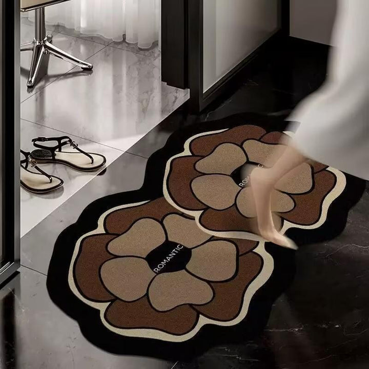 Floral Shaped Area Rug