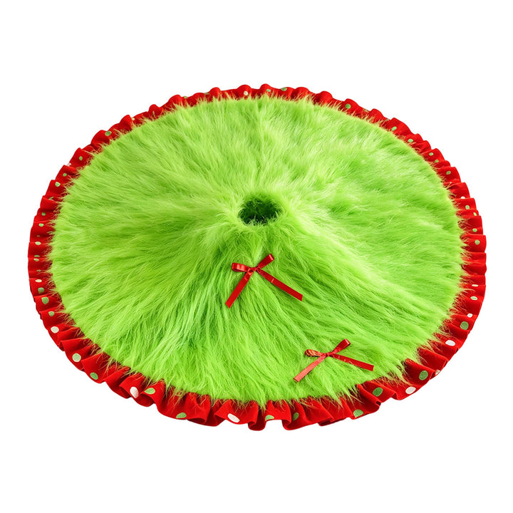 Luxury Faux Fur Christmas Tree Skirt