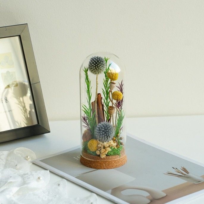 Modern Decorative Floral Terrarium