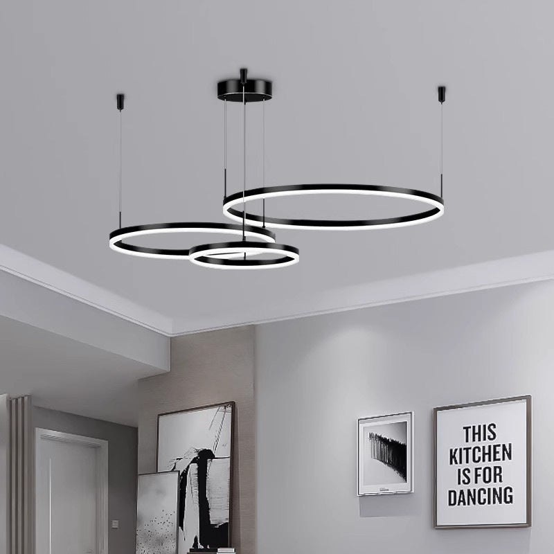 Modern Spiral LED Suspension Light