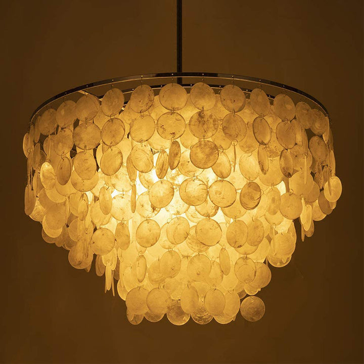Stylish Mother of Pearl Pendant Chandelier