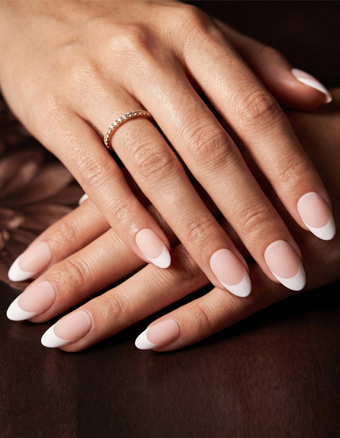Elegant French Tip Press-On Nails Kalsten 1789389076