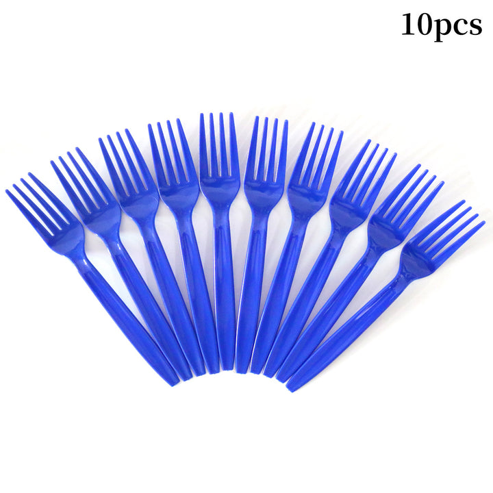 Unisex nan robust disposable forks made of food-safe plastic for dessert and party plates Kalsten