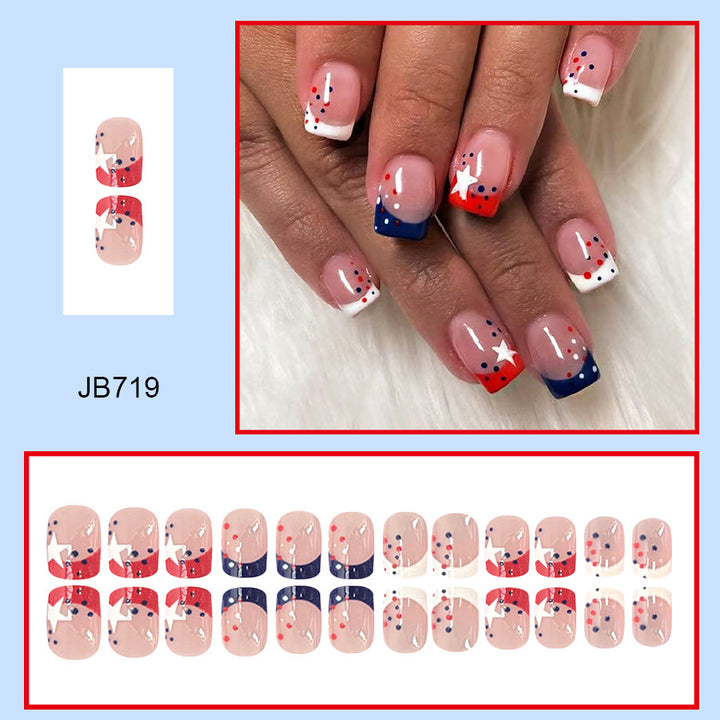 Patriotic Themed Press-On Nails Kalsten