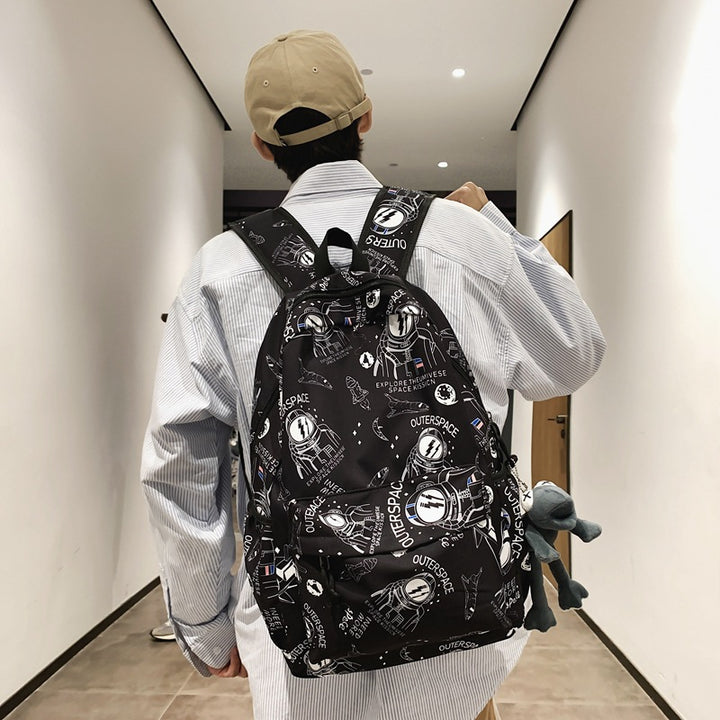 Adventure-Themed Graphic Backpack Kalsten